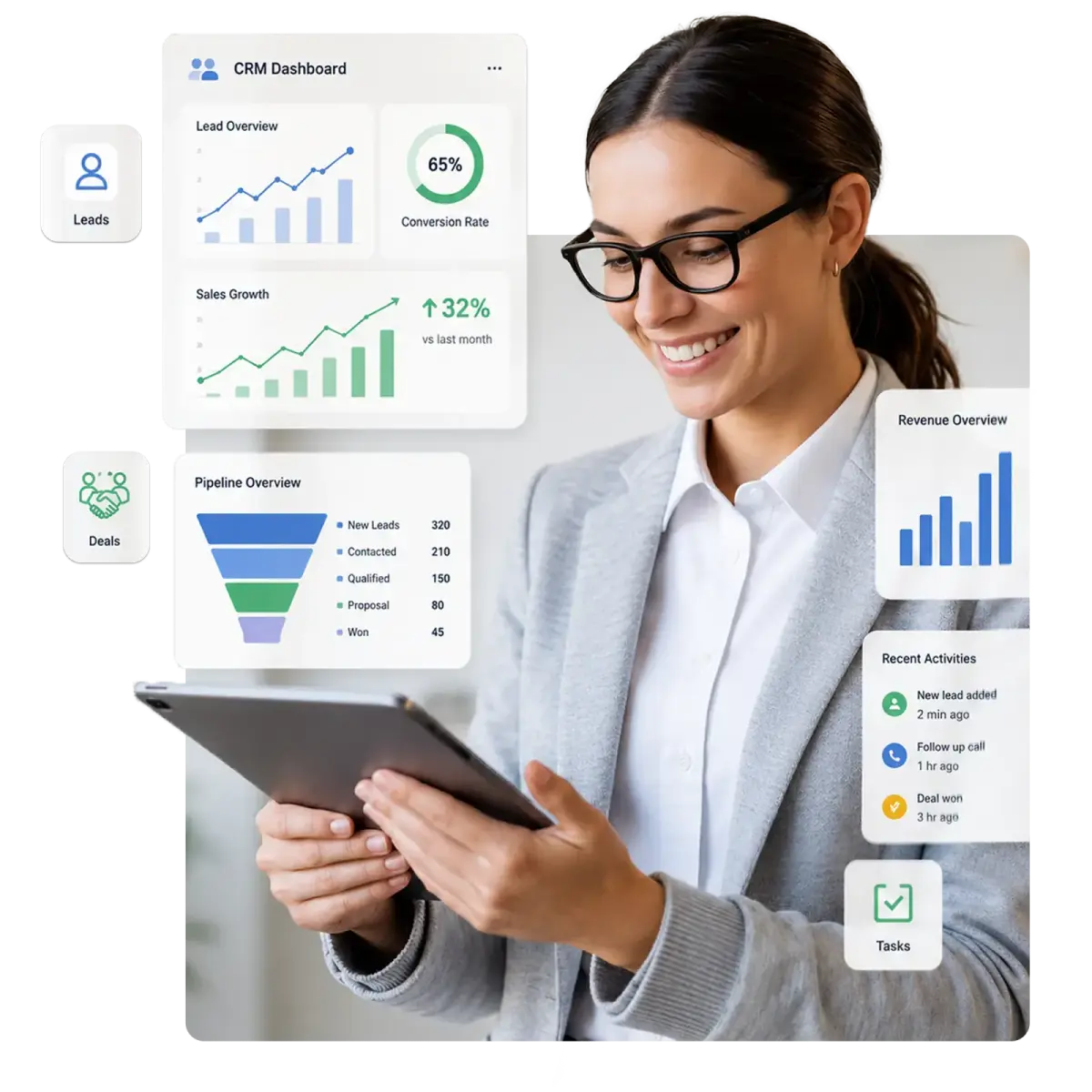 CRM setup and sales pipeline configuration