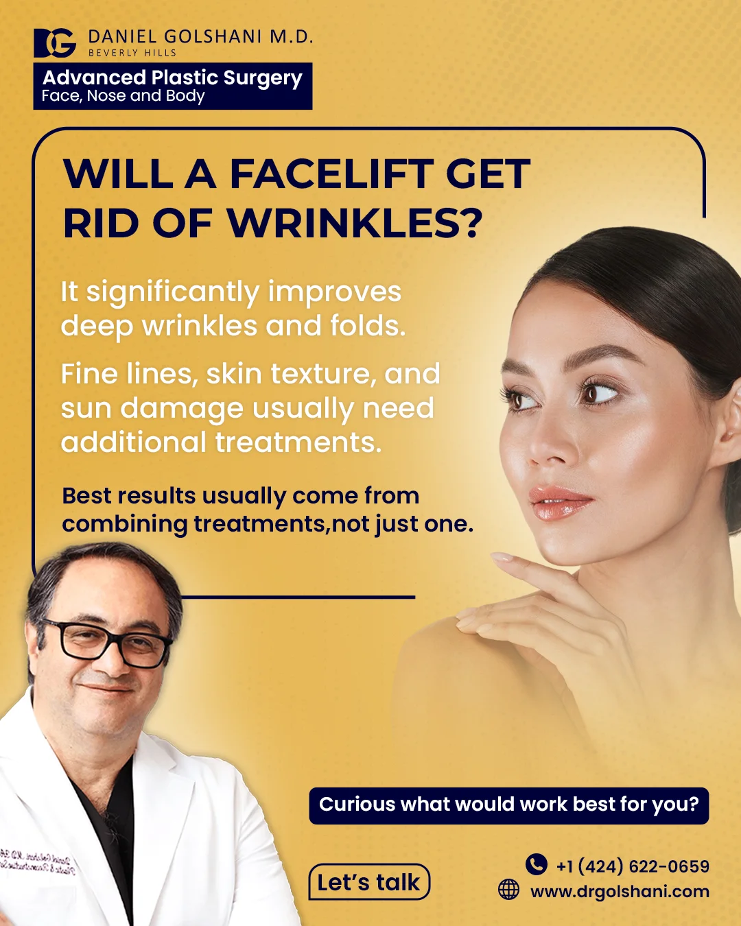 Facelift and Wrinkles Post