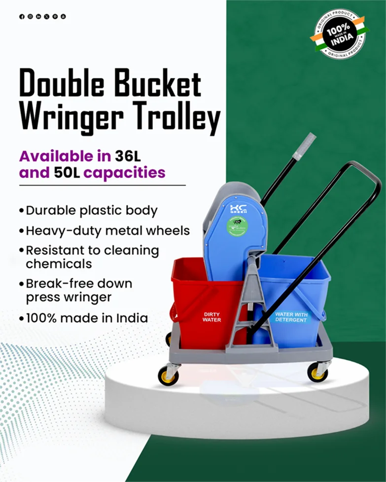 KC Green Wringer Trolley Post